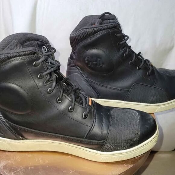 Harley-Davidson Men's Holtman 6-Inch Black Waterproof Motorcycle Boots Size 10.5 - Picture 3 of 6